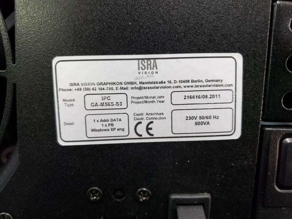 ISRA VISION GRAPHIKON IPC GA-M56S-S3 SURFACE VISION PC SYSTEM 3604790 70017356