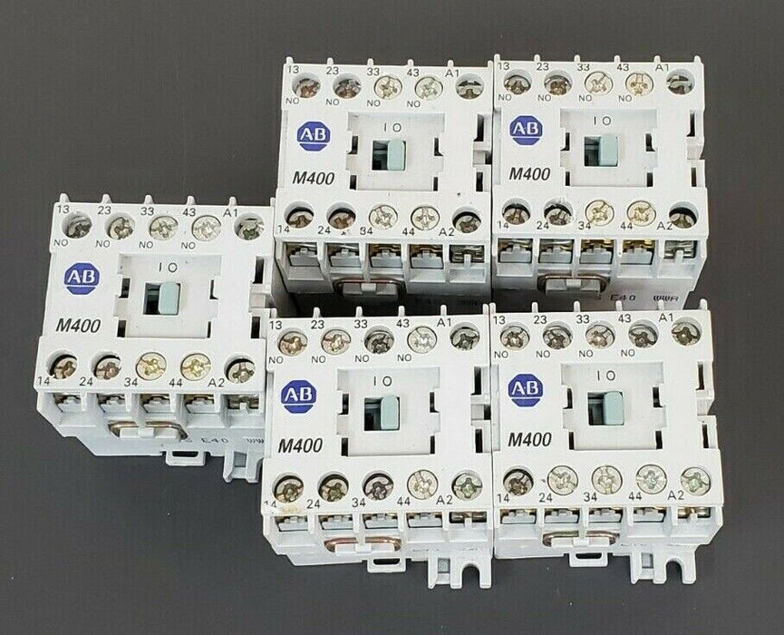LOT OF 5 ALLEN BRADLEY 700DC-M400 RELAYS 24V DC, SER. A, 700DCM400