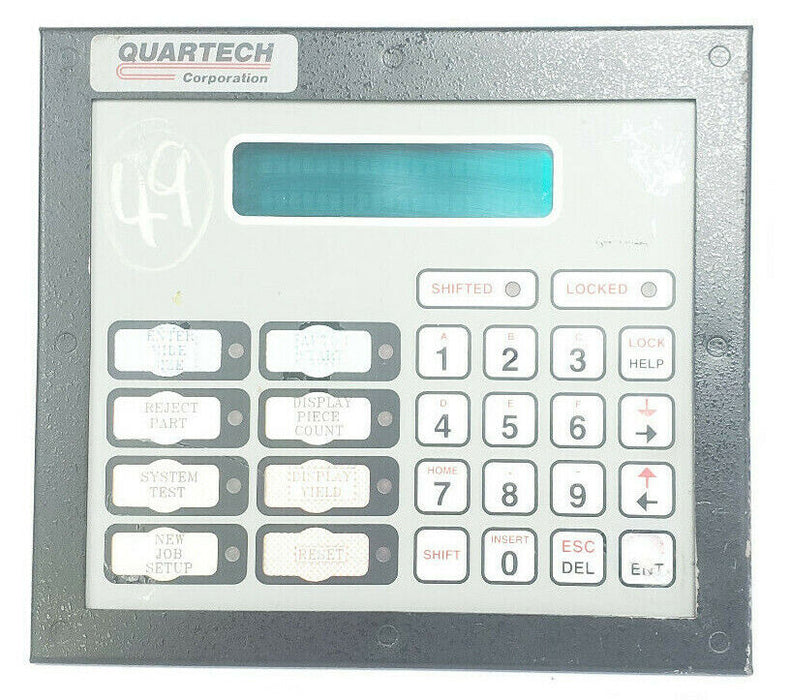 QUARTECH 9900-AC-AB-3 OPERATOR PANEL SLC-500/DF1 32K STD RAM V1.64 9900ACAB3