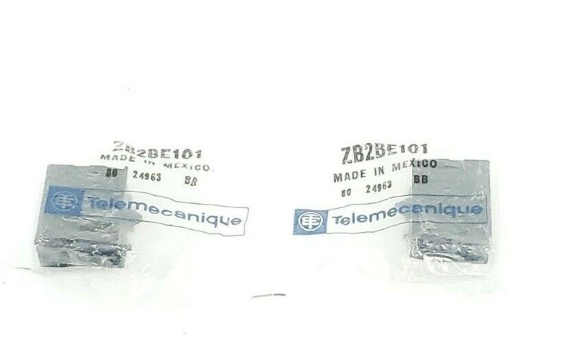 LOT OF 2 NEW TELEMECANIQUE ZB2-BE101 CONTACT BLOCKS, ZB2BE101