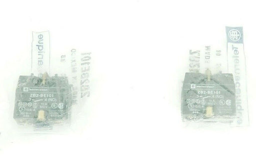 LOT OF 2 NEW TELEMECANIQUE ZB2-BE101 CONTACT BLOCKS, ZB2BE101