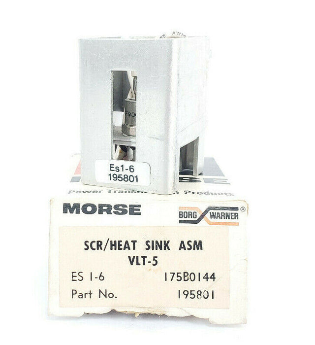 NIB MORSE BORG WARNER 195801 SCR/HEAT SINK ASM VLT-5 ES I-6 175B0144