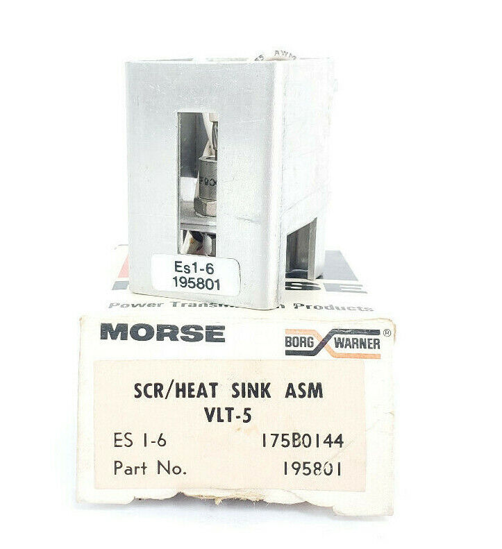 NIB MORSE BORG WARNER 195801 SCR/HEAT SINK ASM VLT-5 ES I-6 175B0144