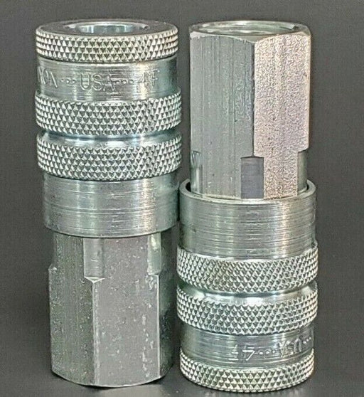 LOT OF 2 NEW DIXON 4F QUICK DISCONNECT COUPLINGS, 3/4" NPT X 11/16" NPT