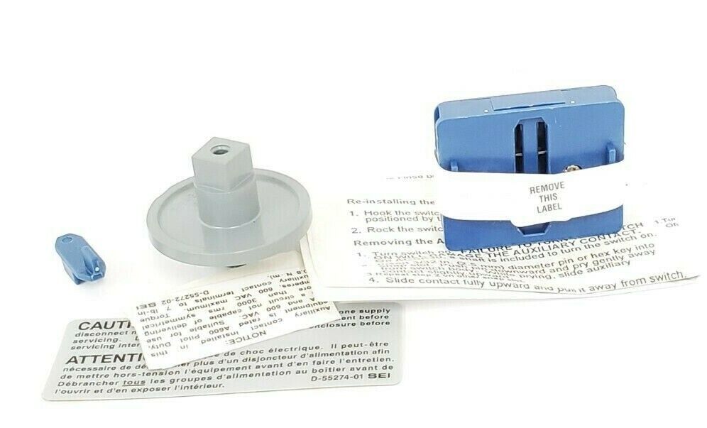 NEW HUBBELL KRAUS & NAIMER H010/B11-VE AUXILIARY CONTACT KIT 10AMP 600VAC
