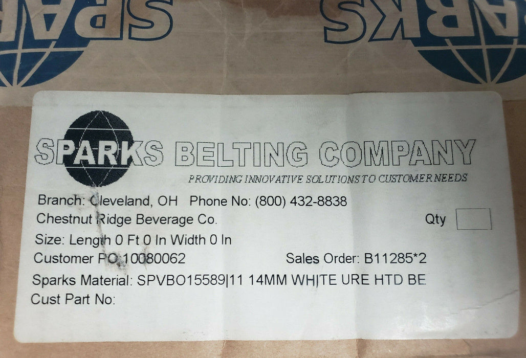 GATES MECTROL SPARKS 85-HTD14M-4354 BELT SPVBO15589|11 00044777 14MM 3-3/8" 14FT