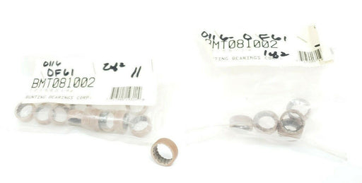 LOT OF 19 NEW BUNTING BEARINGS CORP. BMT081002 BEARINGS 1/2X5/8X1/4