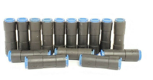 LOT OF 15 NEW SMC 10 STRAIGHT UNION FITTINGS, 10MM-10MM