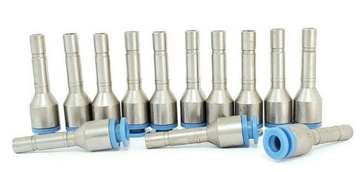 LOT OF 13 NEW SMC SPORE 6 KC SELF SEAL FITTINGS, 6MM