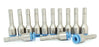 LOT OF 13 NEW SMC SPORE 6 KC SELF SEAL FITTINGS, 6MM