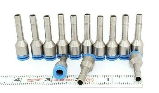 LOT OF 13 NEW SMC SPORE 6 KC SELF SEAL FITTINGS, 6MM