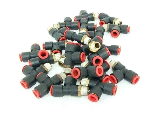 LOT OF 23 NEW SMC 3/8 RUN TEE FITTINGS, 3/8" X 3/8" X 1/4"