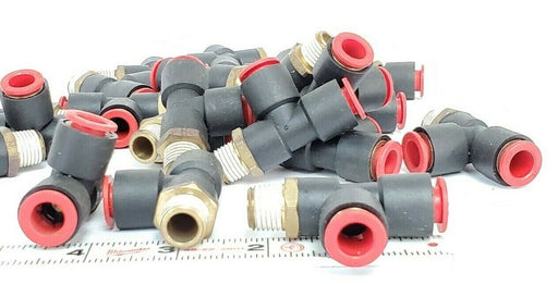 LOT OF 23 NEW SMC 3/8 RUN TEE FITTINGS, 3/8" X 3/8" X 1/4"
