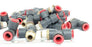 LOT OF 23 NEW SMC 3/8 RUN TEE FITTINGS, 3/8" X 3/8" X 1/4"