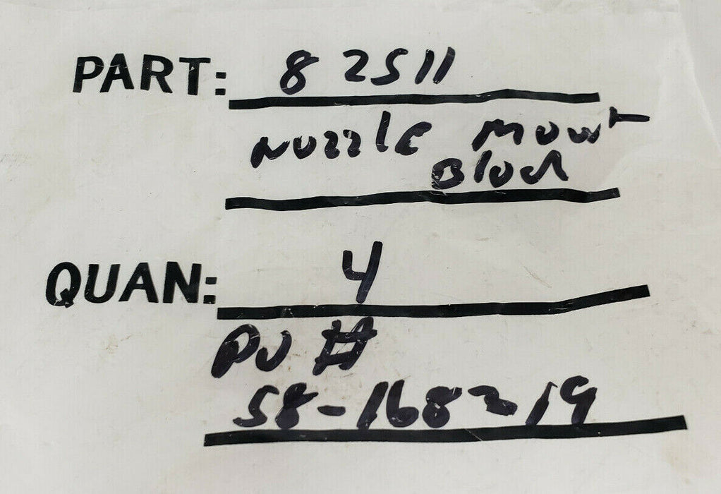 LOT OF 3 NEW REB INC. 82511 NOZZLE MOUNT BLOCKS