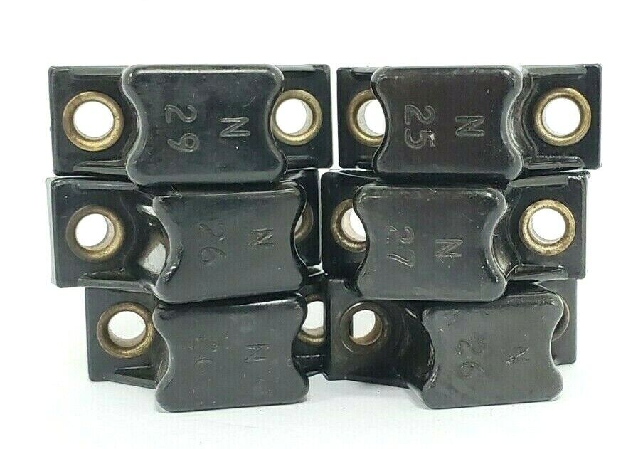 LOT OF 6 ALLEN BRADLEY HEATER ELEMENTS N25, N26, N27, N29
