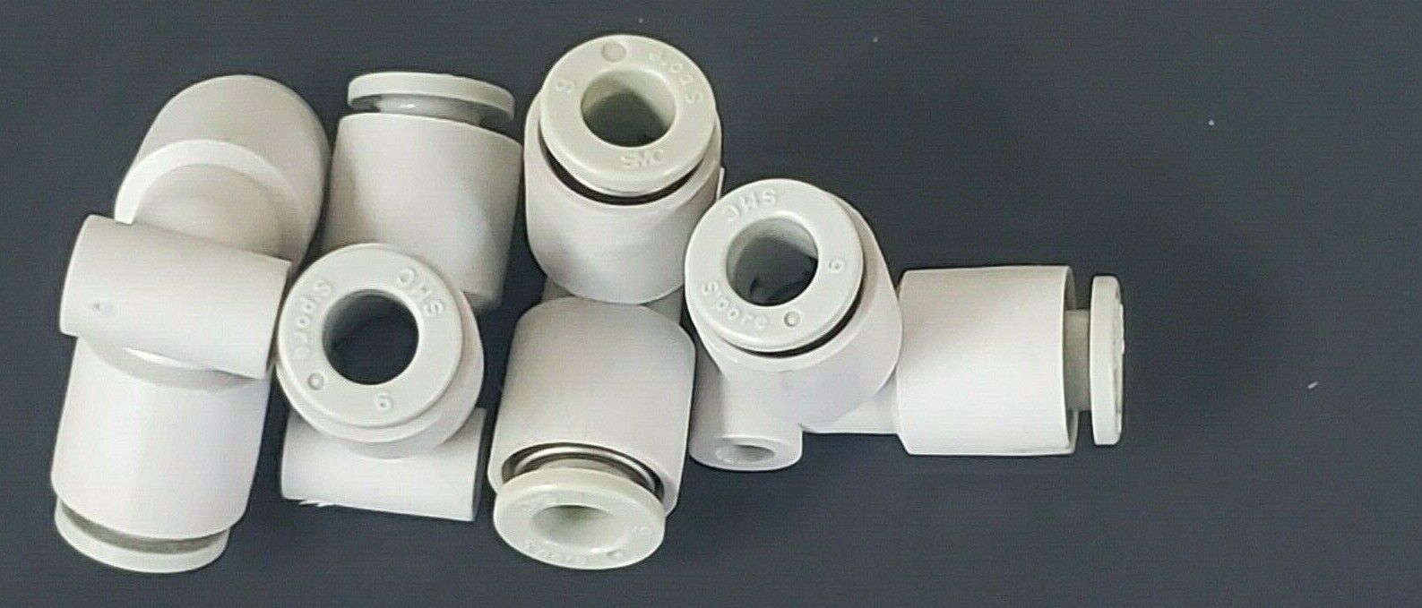 LOT OF 4 NEW SMC KQ2L-06-00 UNION ELBOW FITTINGS 6MM, KQ2L0600