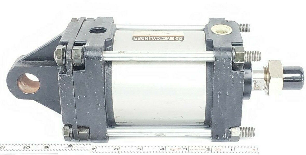 SMC CA1CN100-55 PNEUMATIC CYLINDER, 150PSI, 9.9KGF/CM^2, CA1CN10055