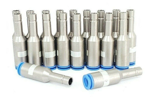 LOT OF 19 NEW SMC SPORE 10 KC SELF SEAL FITTINGS, 10MM X 70MM L