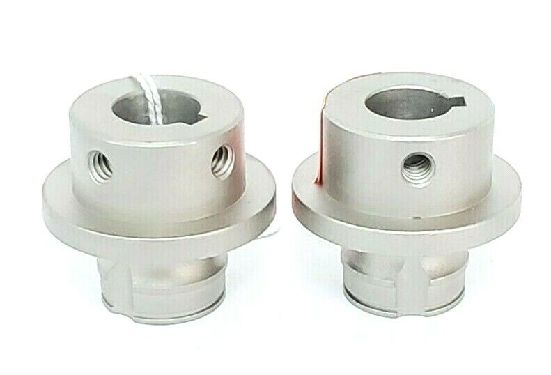 LOT OF 2 NEW GENERIC 2-106 DRIVE SHAFT FITTINGS PART #5, 5/8" BORE, 127050, 2106