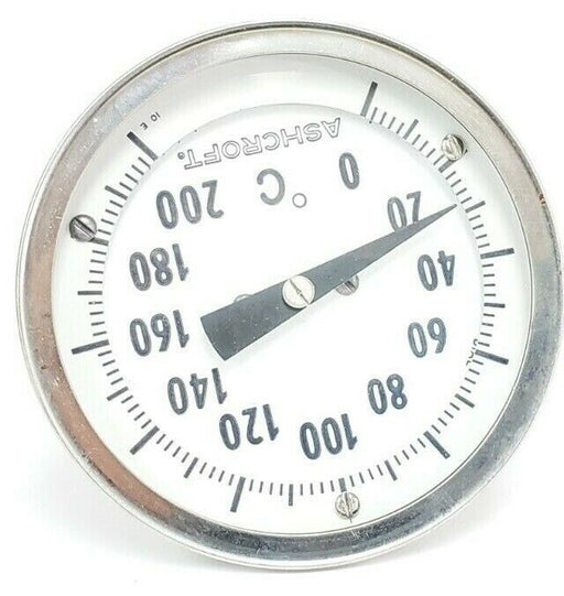 ASHCROFT 0-200 DEGREE C THERMOMETER, ~5.25" PROBE