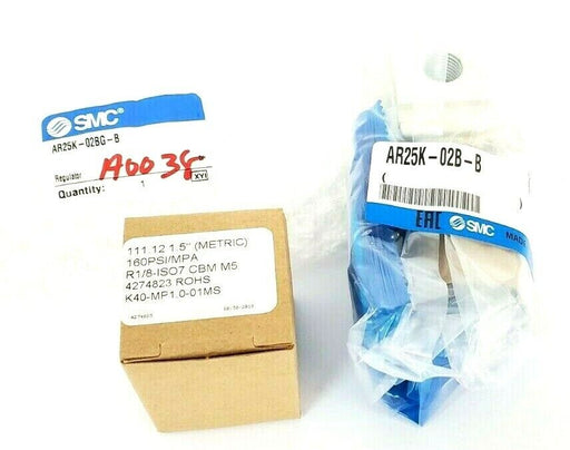 NEW SMC AR25K-02BG-B AR MASS PRO 1/4 MODULAR REGULATOR KIT K40-MP1.0-01MS