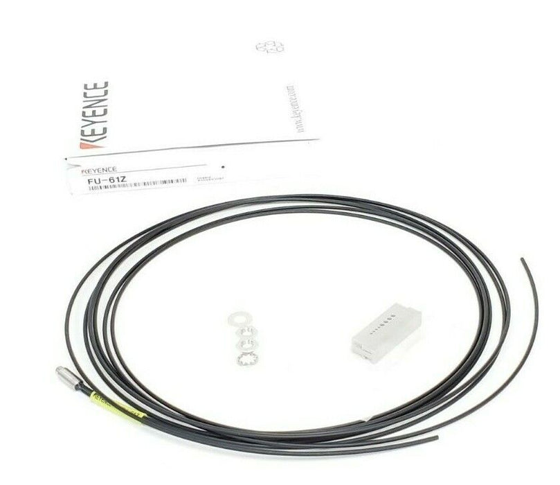 NIB KEYENCE FU-61Z FIBER OPTIC REFLECTIVE UNIT 2M CABLE FU61Z