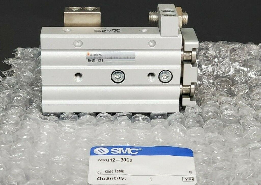 NEW SMC MXQ12-30CS SEIRES MXQ AIR SLIDE TABLE CYLINDER MXQ1230CS
