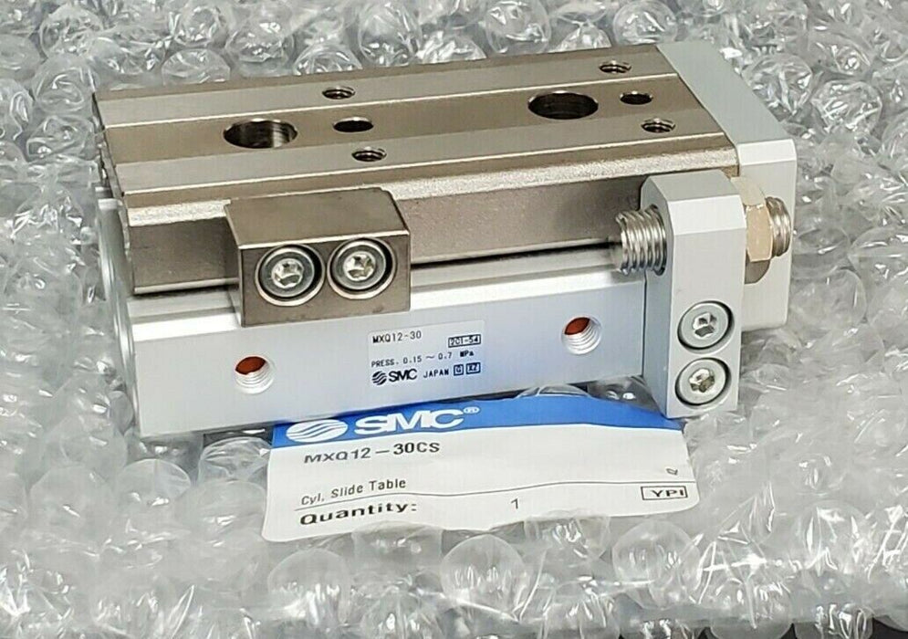 NEW SMC MXQ12-30CS SEIRES MXQ AIR SLIDE TABLE CYLINDER MXQ1230CS