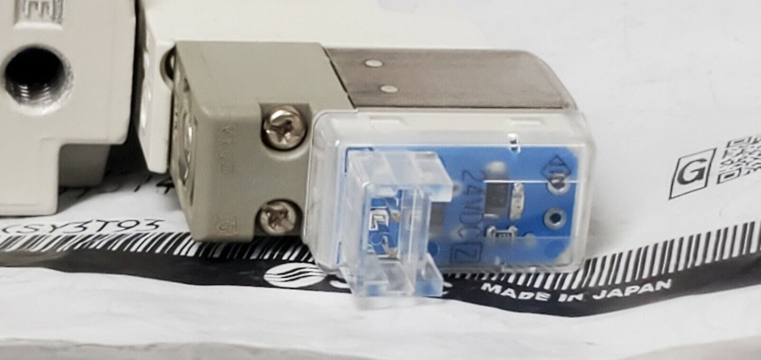 NEW SMC SY3140-5LOZ-01 SOLENOID VALVE SY31405LOZ01, 24VDC
