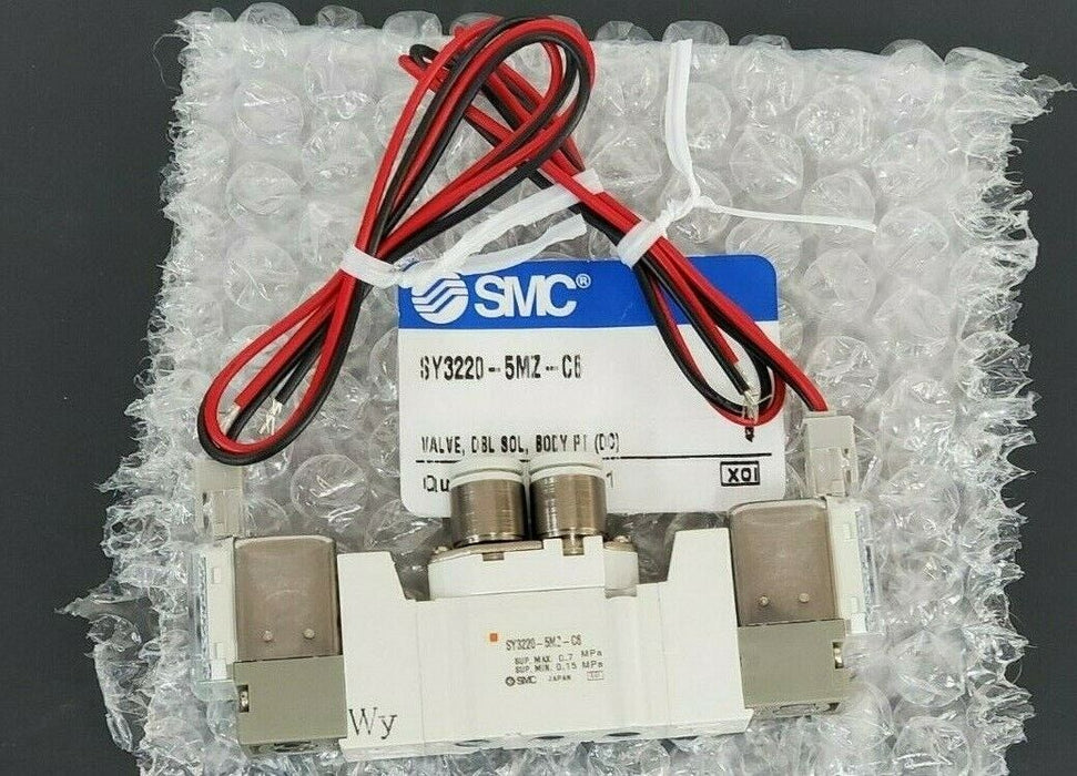 NEW SMC SY3220-5MZ-C6 VALVE, DBL SOL, BODY PT, SY32205MZC6
