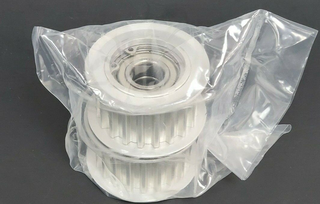LOT OF 2 NEW MISUMI AHTF20S8M250 FLANGED IDLERS W/ 20 TEETH, 6202Z, DAO5
