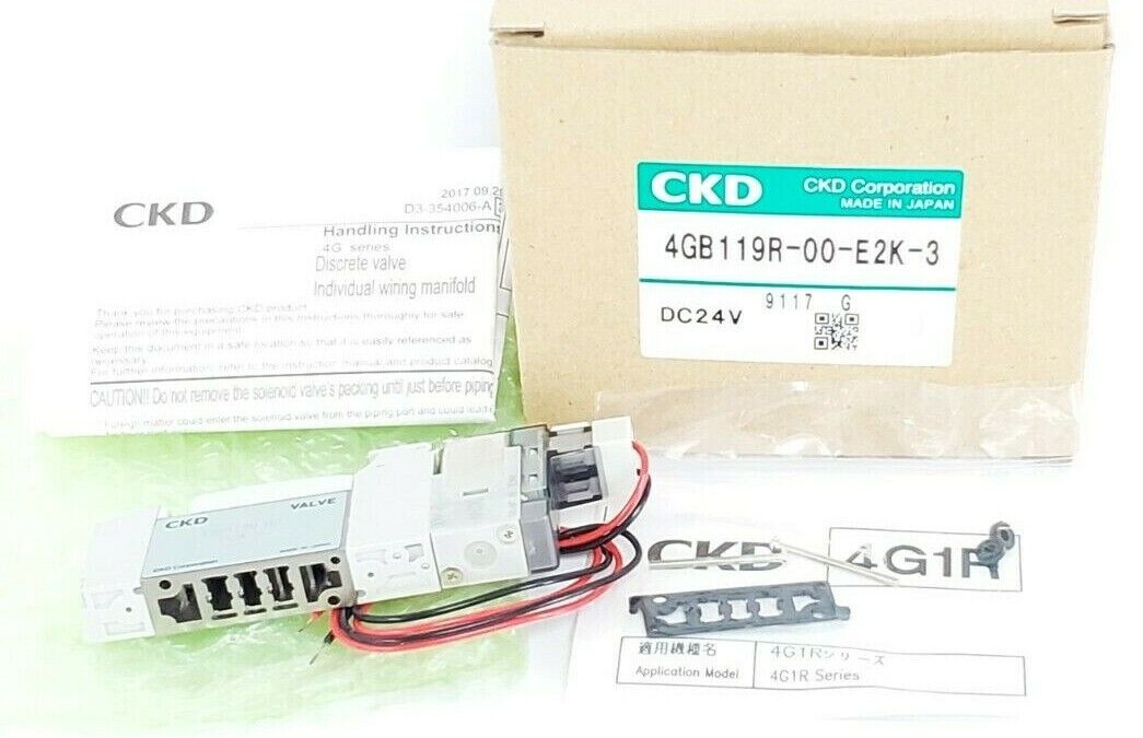 NIB CKD 4GB119R-00-E2K-3 DISCRETE VALVE DC24V 4GB119R00E2K3