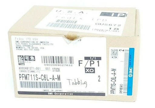 BOX OF 2 NEW SMC PFM711S-C6L-A-M DIGITAL FLOW SWITCH 5C1-84Q PF1E90 PFM711SC6LAM