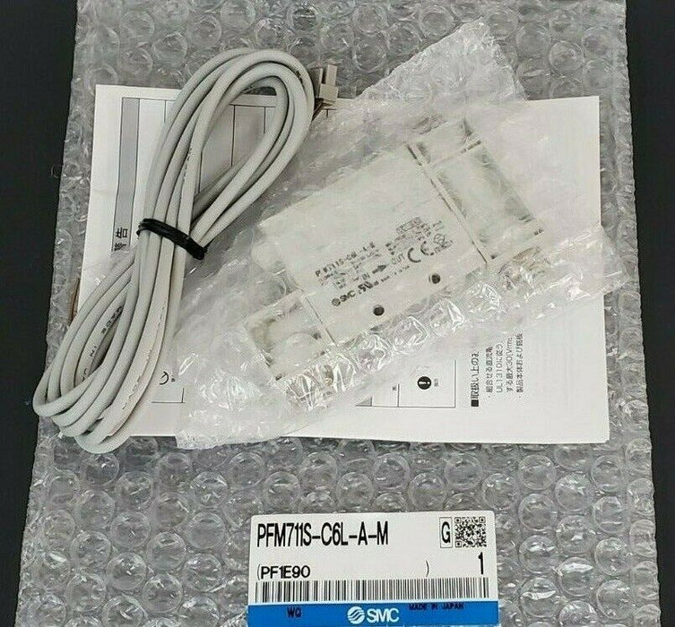 BOX OF 2 NEW SMC PFM711S-C6L-A-M DIGITAL FLOW SWITCH 5C1-84Q PF1E90 PFM711SC6LAM