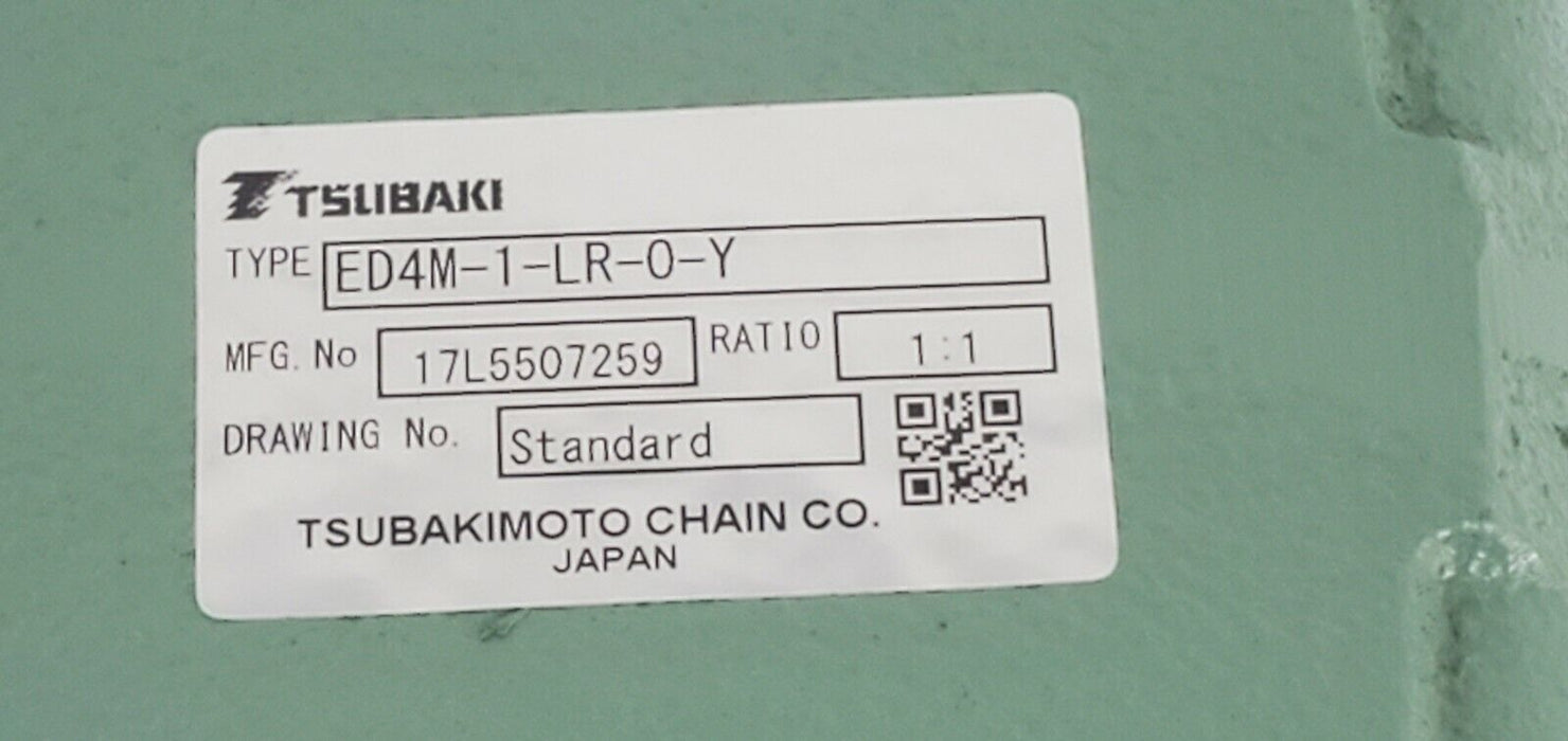 NEW TSUBAKI ED4M-1-LR-O-Y MITER RIGHT ANGLE GEAR REDUCER 1:1 RATIO ED4M-1-LR-0-Y
