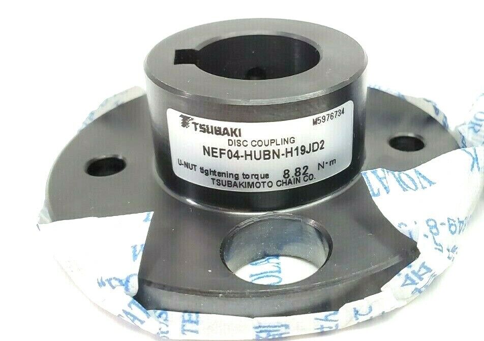 NEW TSUBAKI NEF04-HUBN-H19JD2 / NEF04-HUBK-22C DISC COUPLINGS NEF04