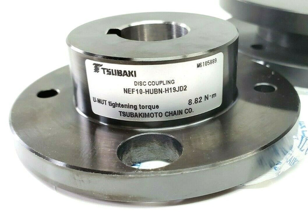 NEW TSUBAKI NEF10-HUBN-H19JD2 / NEF10-HUBN-H22JD2 DISC COUPLINGS NEF04 NEF10