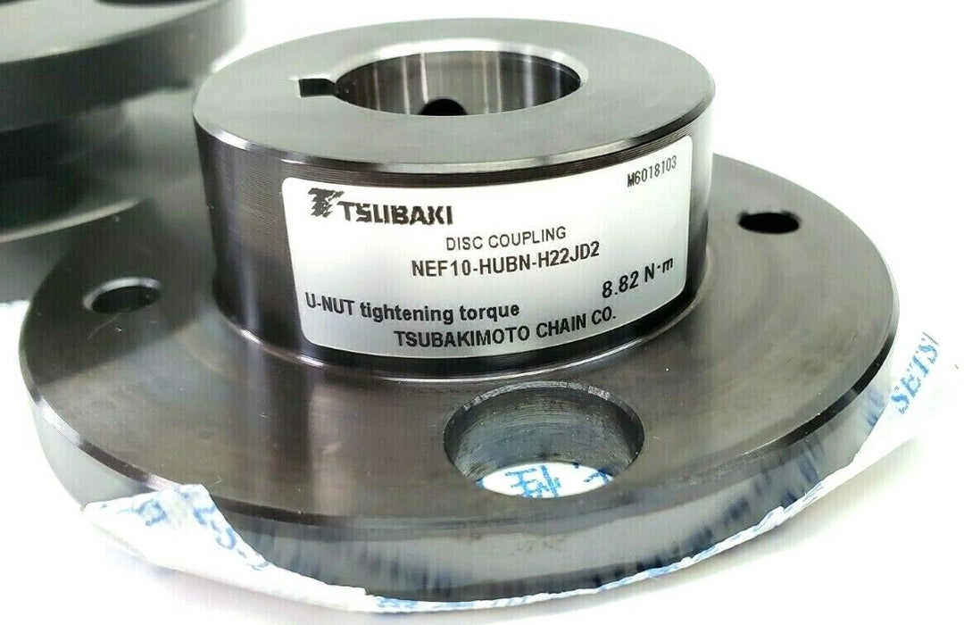 NEW TSUBAKI NEF10-HUBN-H19JD2 / NEF10-HUBN-H22JD2 DISC COUPLINGS NEF04 NEF10