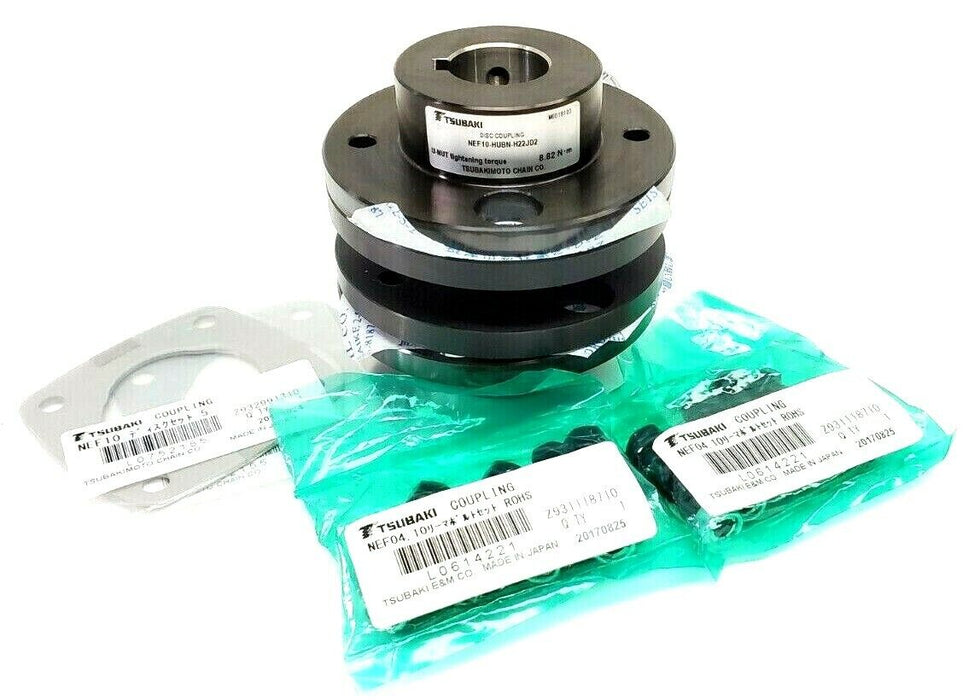 NEW TSUBAKI NEF10-HUBN-H19JD2 / NEF10-HUBN-H22JD2 DISC COUPLINGS NEF04 NEF10