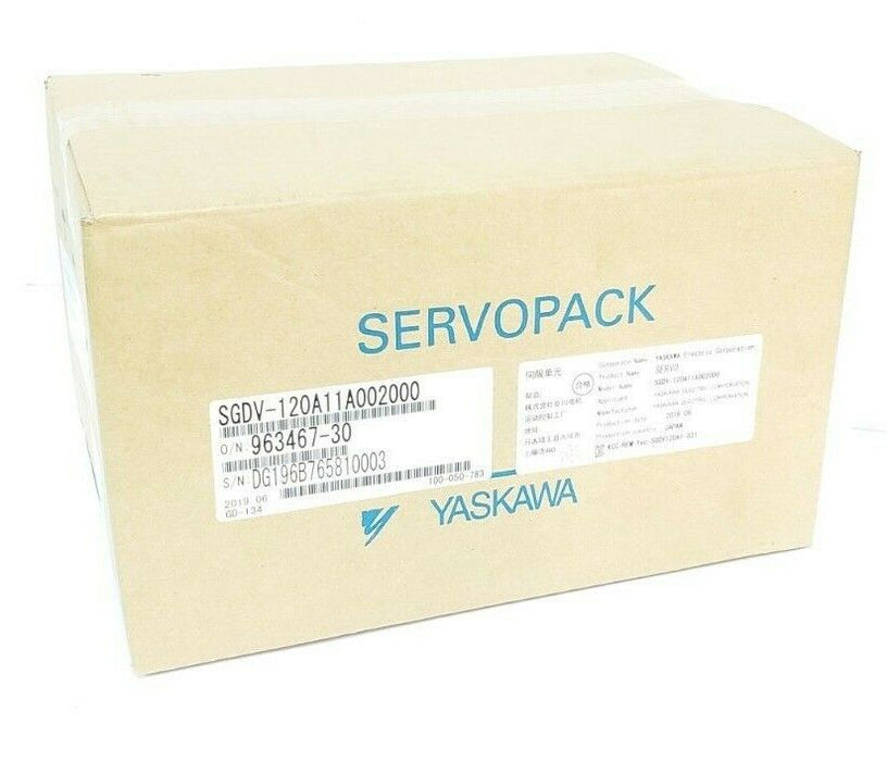 NIB YASKAWA ELECTRIC SGDV-120A11A002000 SIGMALOGIC SERVO DRIVE SGDV120A11A002000