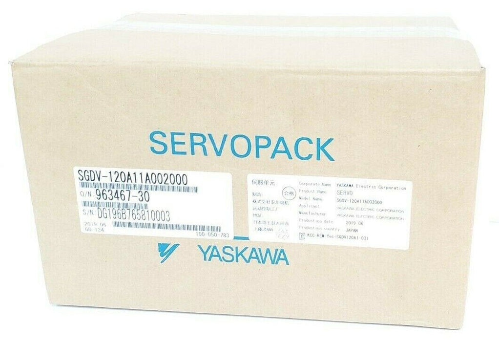 NIB YASKAWA ELECTRIC SGDV-120A11A002000 SIGMALOGIC SERVO DRIVE SGDV120A11A002000