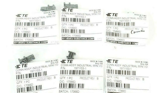 LOT OF 6 NEW TE CONNECTIVITY 1971153-1 INDUSTRIAL MINI I/O CONNECTORS 19711531