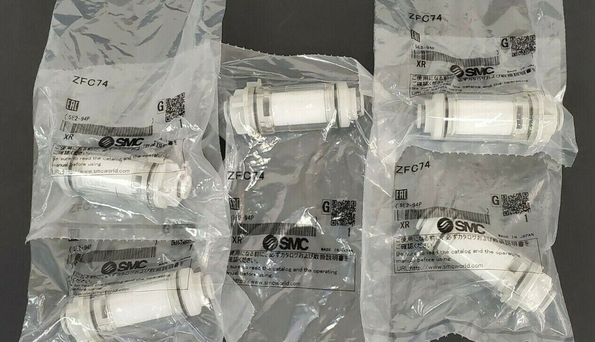 LOT OF 5 NEW SMC ZFC74 IN-LINE AIR FILTERS