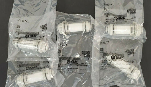LOT OF 5 NEW SMC ZFC74 IN-LINE AIR FILTERS