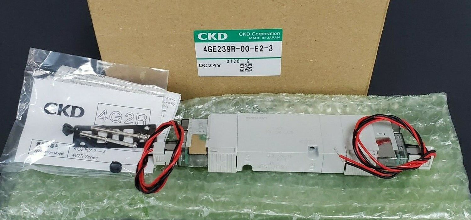 NEW CKD CORP. 4GE239R-00-E2-3 DISCRETE VALVE DC24V 4GE239R00E23