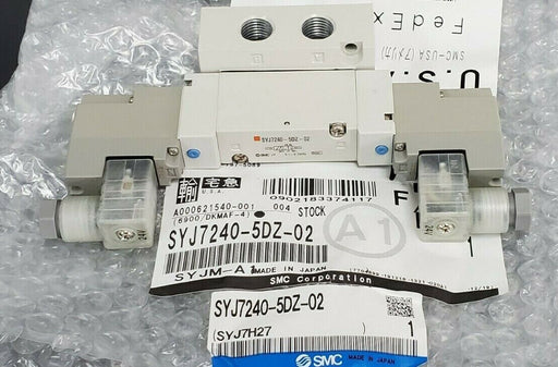 NEW SMC SYJ7240-5DZ-02 DOUBLE SOLENOID VALVE BASE MOUNT SYJ72405DZ02