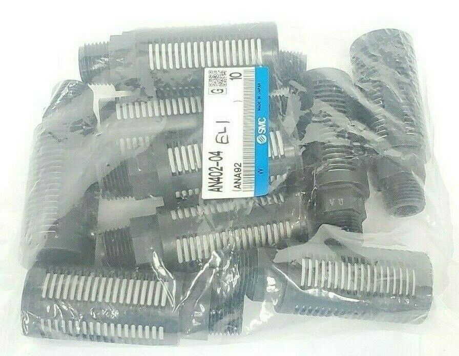 BAG OF 10 NEW SMC AN402-04 AN SILENCER AN 1/2INCH STANDARD (PT) MUFFLERS