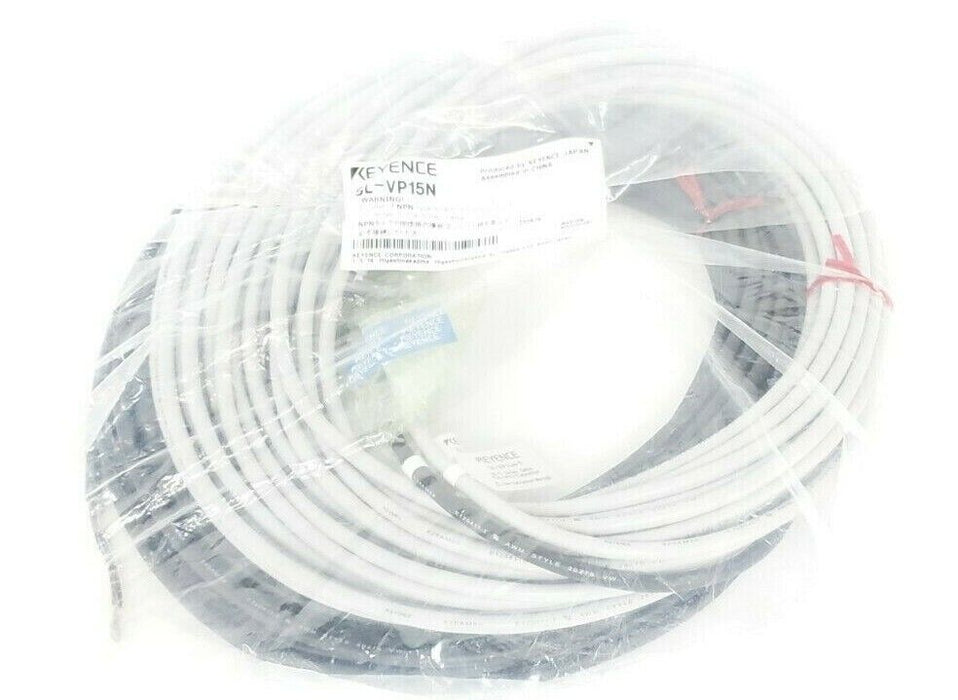 NEW KEYENCE SL-VP15N MAIN UNIT CONNECTION CABLE SLVP15N, 15M
