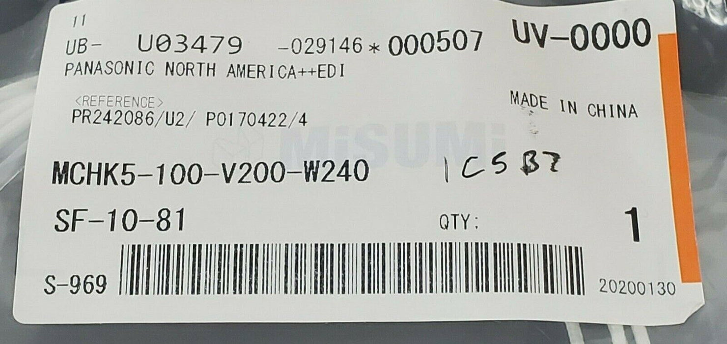 NEW MISUMI-VONA MCHK5-100-V200-W240 HEATER CARTRIDGE MCHK5100V200W240